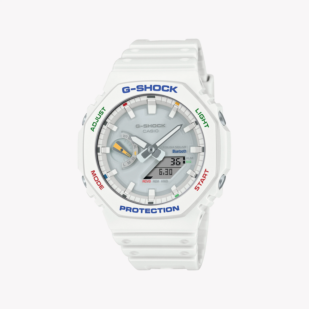 G-Shock Men's White Resin Watch, Carbon Core | Ga-B2100fc-7adr by i-watch