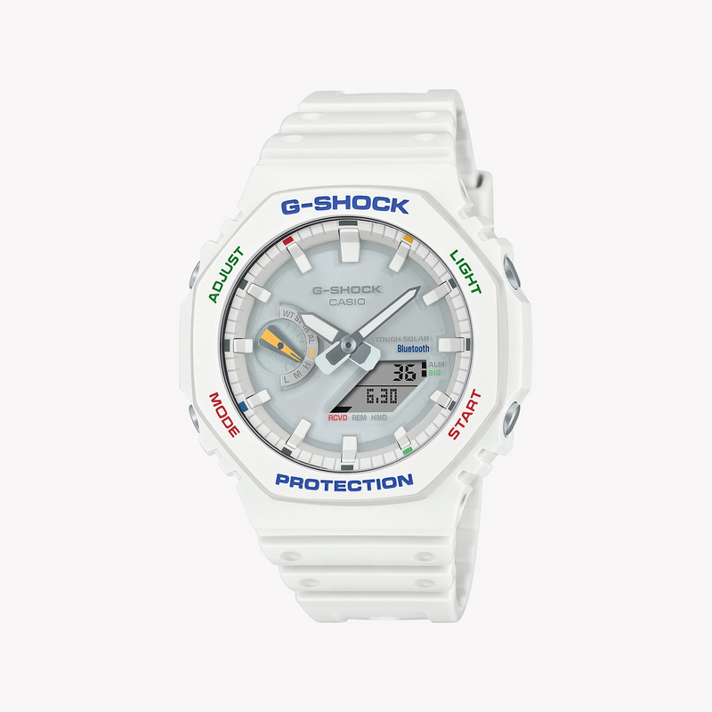G-Shock Men's White Resin Watch, Carbon Core | Ga-B2100fc-7adr by i-watch