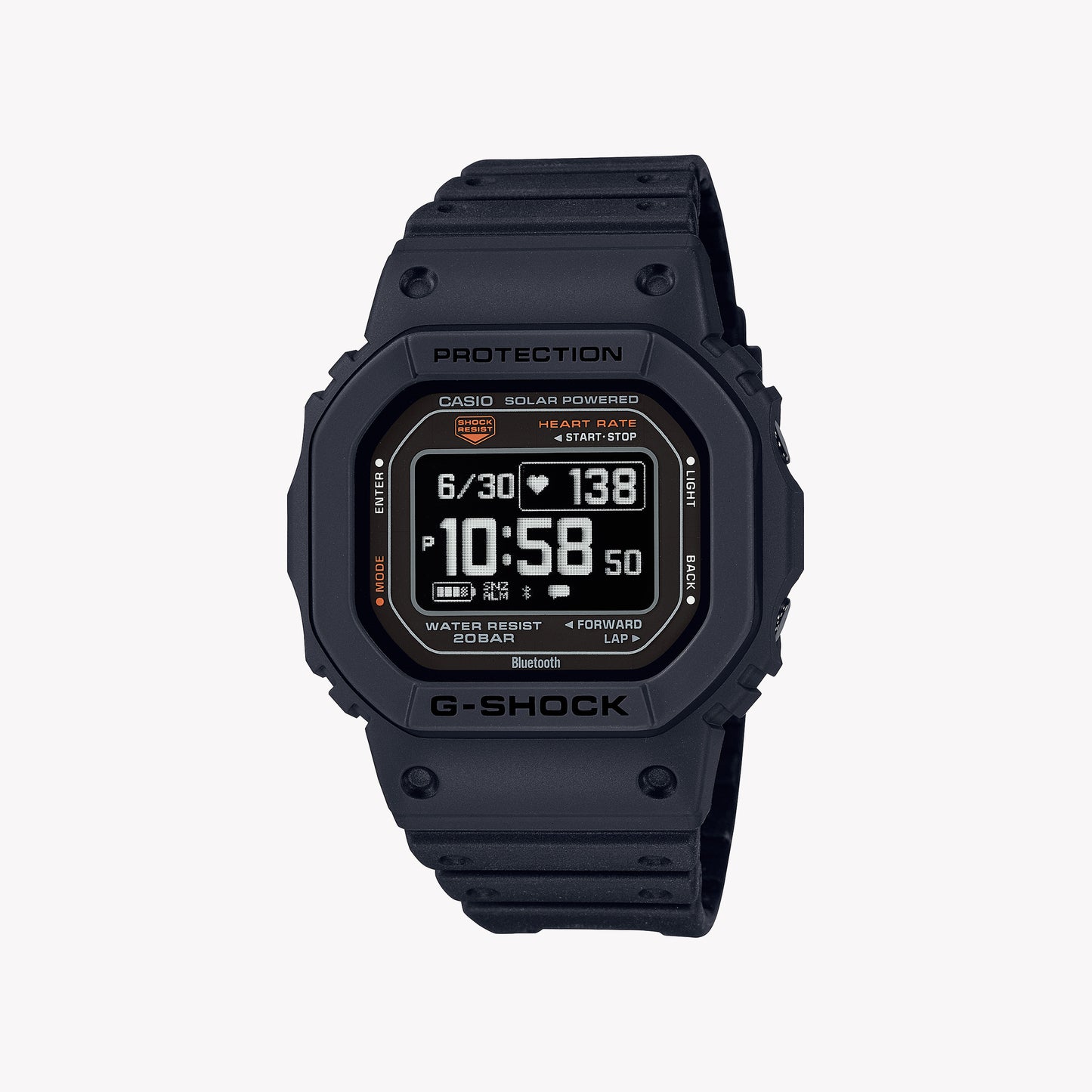 Casio G-Shock G-Squad The Origin Black - Heart Rate Serie DW-H5600-1ER Men's Watch