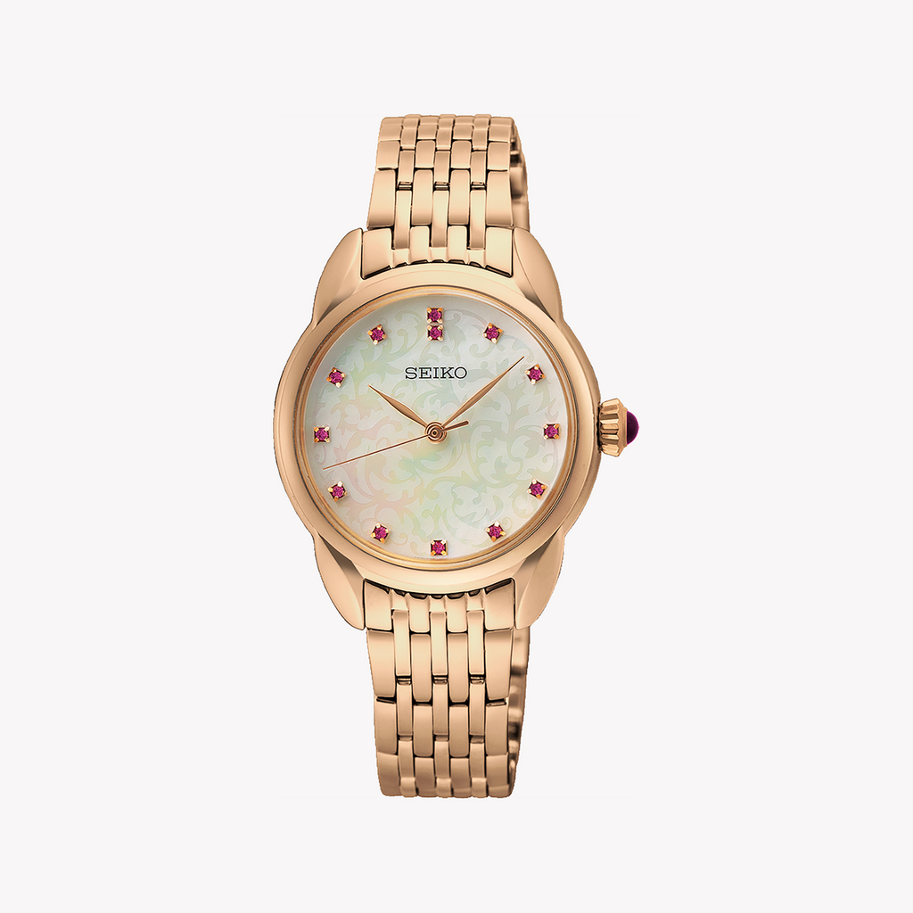 SEIKO SUR564P1 Rose Gold Women's Watch - Chic & Water-Resistant-i-Watch