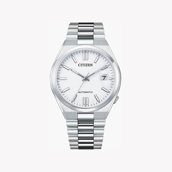 Citizen Men's Silver Stainless Steel Watch, White Dial | Nj0150-81a by i-watch