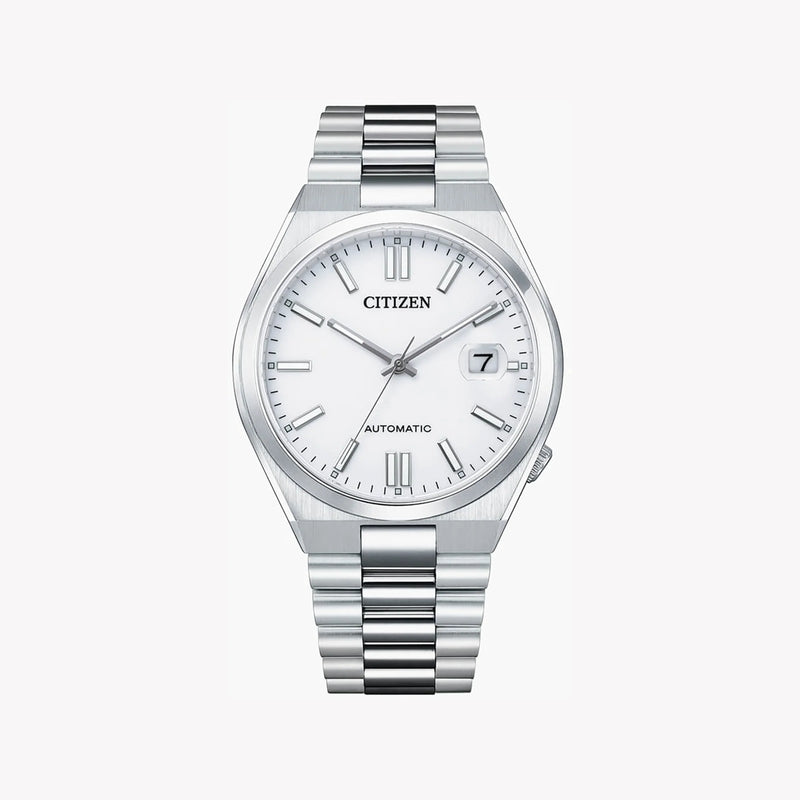 Citizen Men's Silver Stainless Steel Watch, White Dial | Nj0150-81a by i-watch