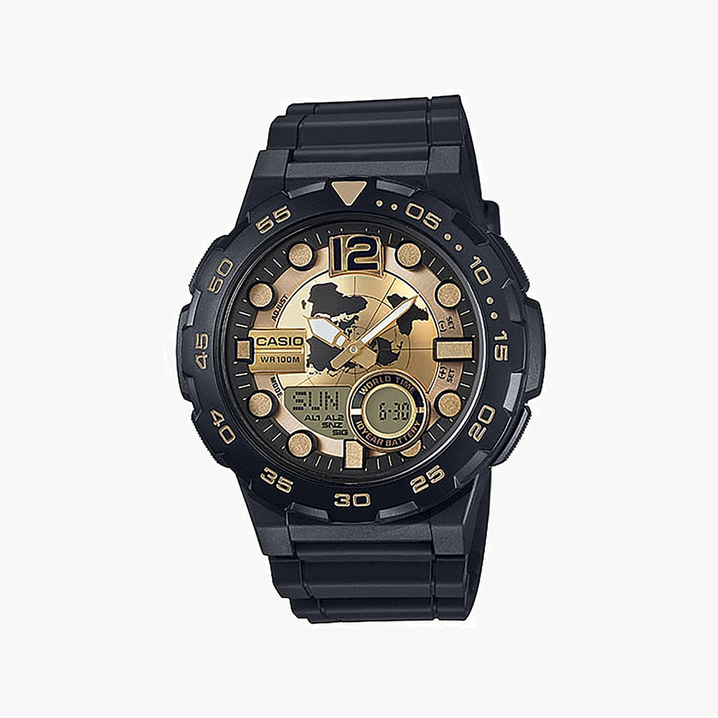 CASIO AEQ-100BW-9AVDF ADVENTURE READY - RUGGED SPORTY MEN'S WATCH WITH BLACK RESIN BAND