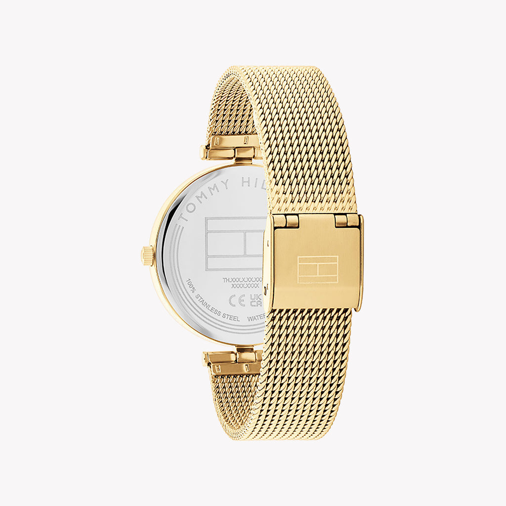 TOMMY HILFIGER 1692140 GOLD SOPHISTICATION - CHIC WOMEN'S WATCH with Green Dial & Stainless Steel Band-i-Watch-3