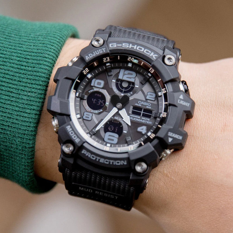 Casio G-Shock Gsg-100-1adr - Rugged Adventurer Men's Watch With Black Resin BAnd and Bold Digital Dial by i-watch