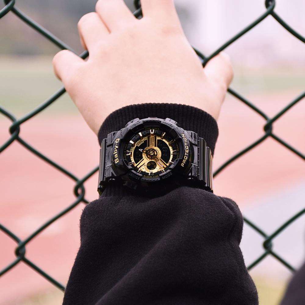 CASIO BABY-G BA-110-1ADR SPORTY ELEGANCE - RUGGED STYLE UNISEX WATCH with black resin band and digital dial-i-Watch-2