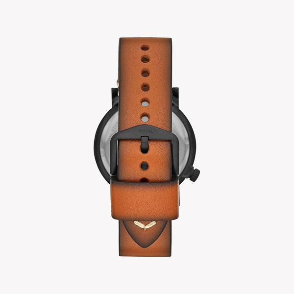 FOSSIL FS5276 TIMELESS ELEGANCE - CLASSIC BLACK DIAL & BROWN LEATHER MEN'S WATCH-i-Watch-3