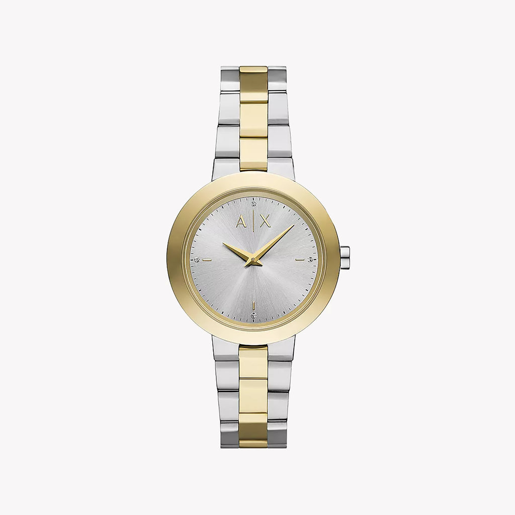 A|X ARMANI EXCHANGE AX5171 - TIMELESS ELEGANCE IN SILVER & GOLD FOR THE MODERN WOMAN