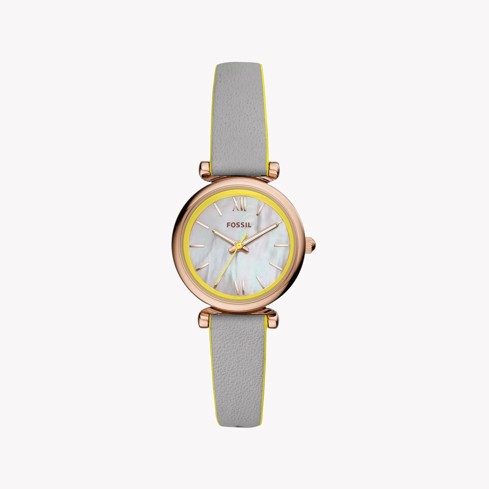 Fossil Women's Gold Watch, Silver Leather Band | Es4834 by i-watch