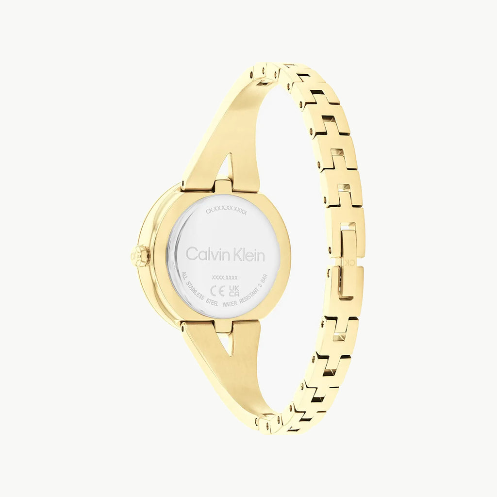 CK CALVIN KLEIN NEW COLLECTION - GOLDEN ELEGANCE WOMEN'S WATCH with Soft Pink Dial-i-Watch-3