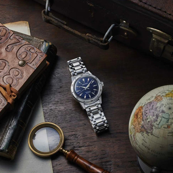 Seiko Men's Silver Watch, Blue Dial | Srpl07j1