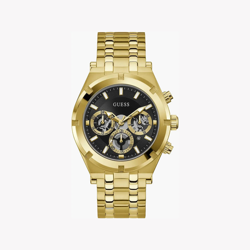 Guess Watches Men's Gold Stainless Steel, Black Dial | Gw0260g2 by i-watch