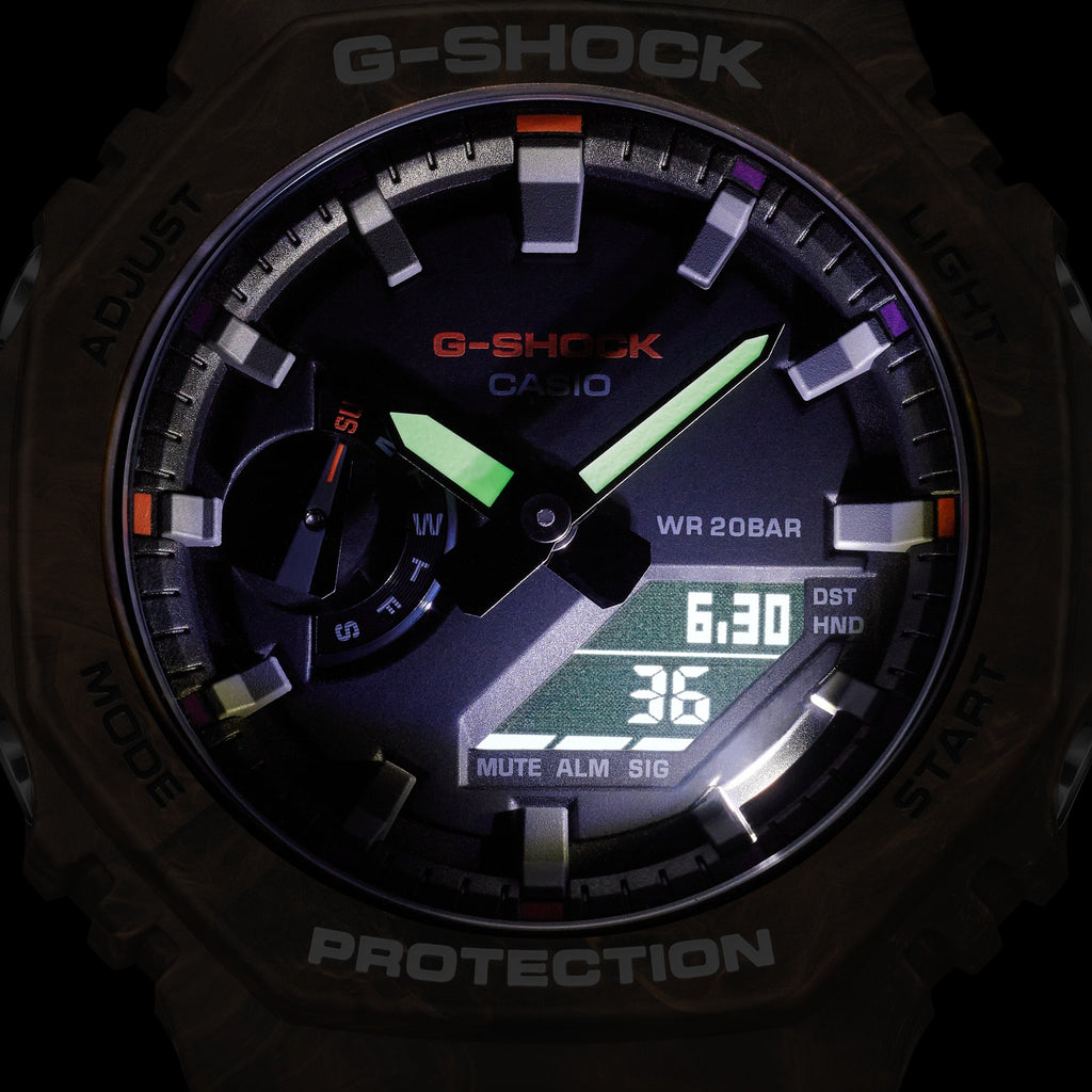 CASIO G-SHOCK GA-2100SU-1ADR OAK COMPACT - BOLD BLACK ADVENTURE MEN'S WATCH-i-Watch-6