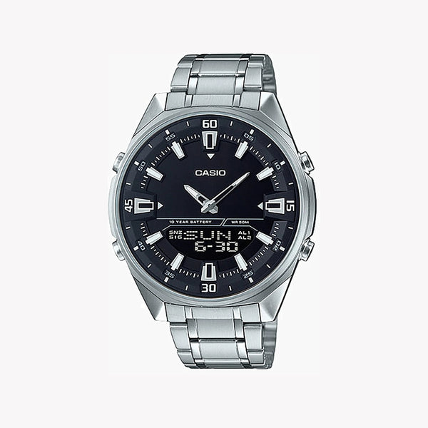 Casio Amw-830d-1avdf Adventure Timepiece - Stylish Men's Watch With Stainless Steel Band & Black Dial by i-watch
