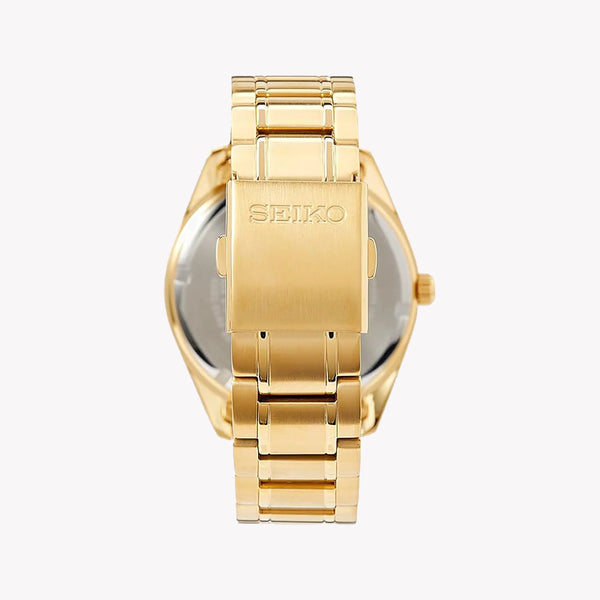 Seiko Men's Gold Stainless Steel Watch, White Dial | Sur314p1 by i-watch