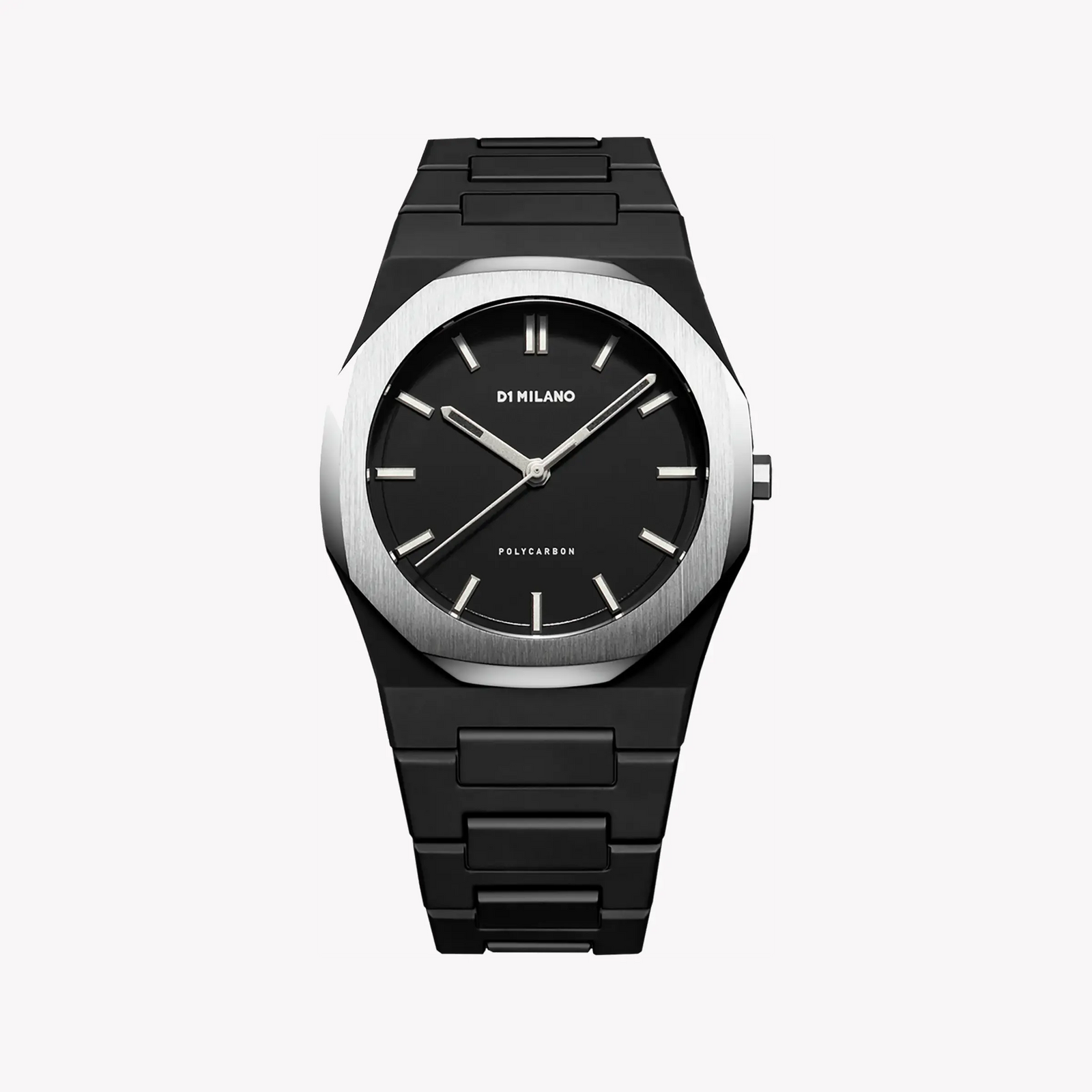 D1 MILANO Men's Silver Watch, Black Band | D1-PCBJ14 by i-watch