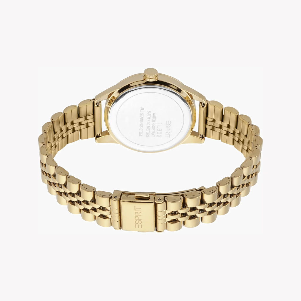 ESPRIT Women's Watch with Gold Stainless Steel Case and Gold Stainless Steel Band-i-Watch-3
