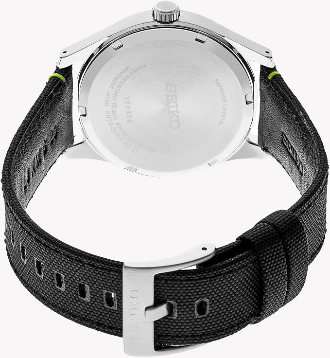 SEIKO SUR517P1 Men's Stainless Steel Watch with Black Dial-i-Watch-3