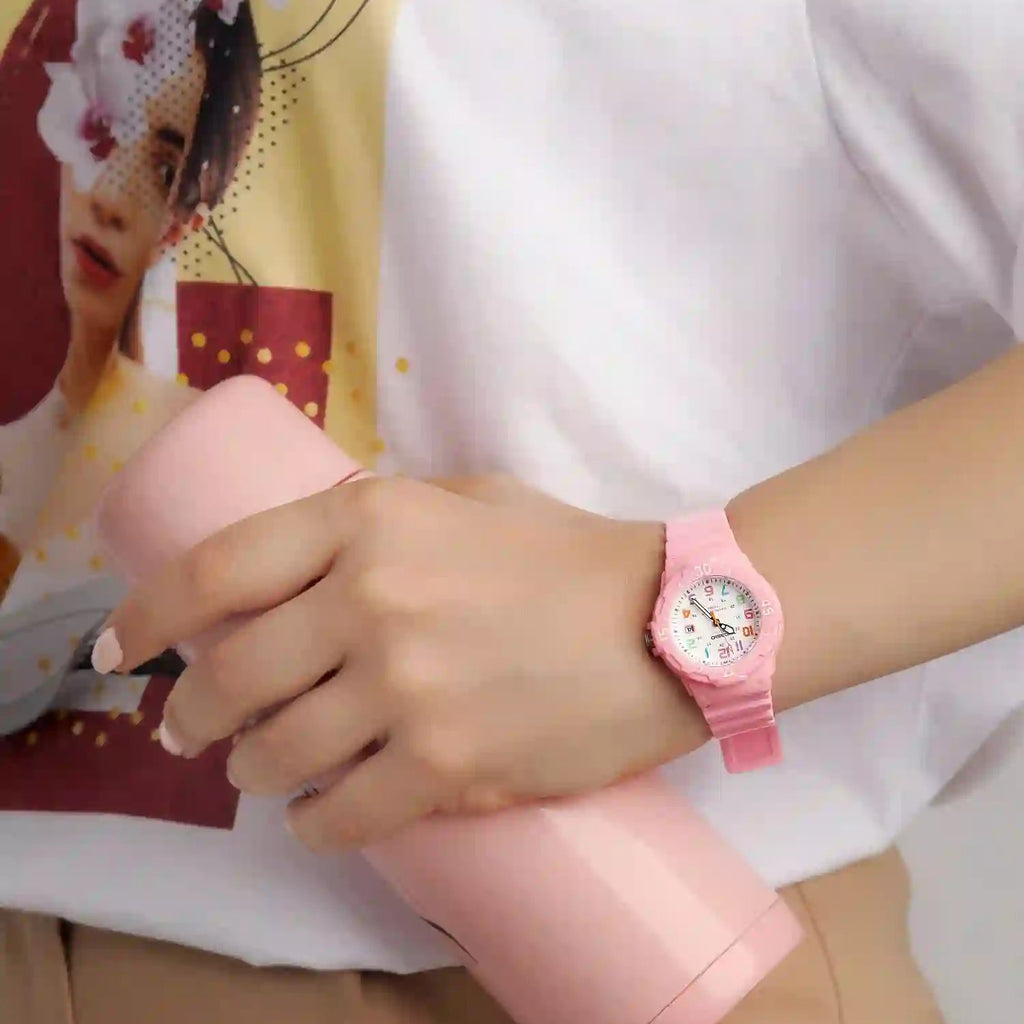 CASIO Women's Watch with Pink Resin Case and Pink Resin Band-i-Watch-4