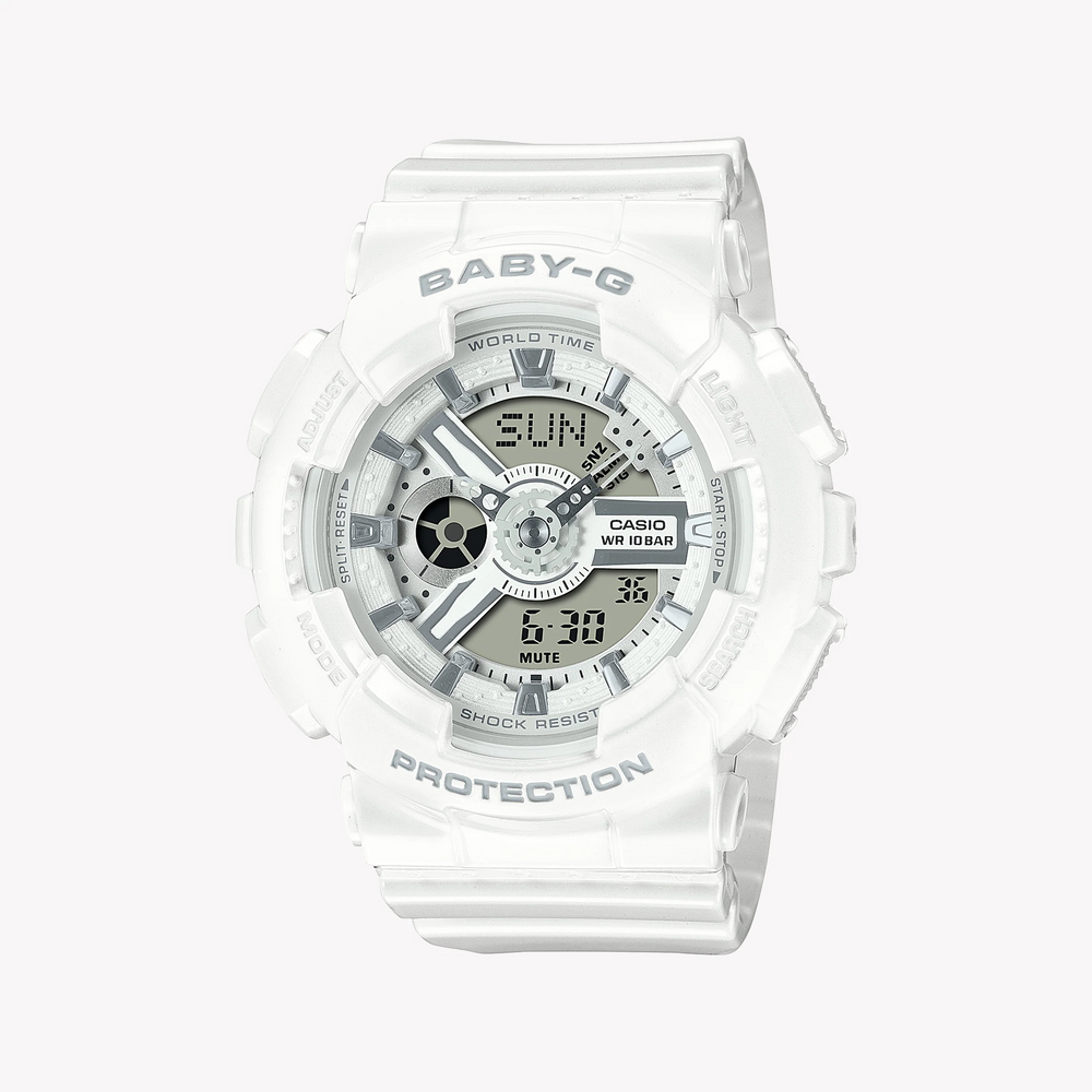 Baby-G Women's White Resin Watch, Sporty Design | Ba-110x-7a3dr by i-watch