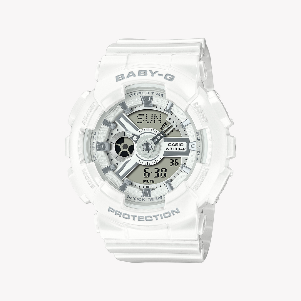 CASIO BABY-G BA-110X-7A3DR - ADVENTURE AWAITING WHITE RESIN WOMEN'S WATCH