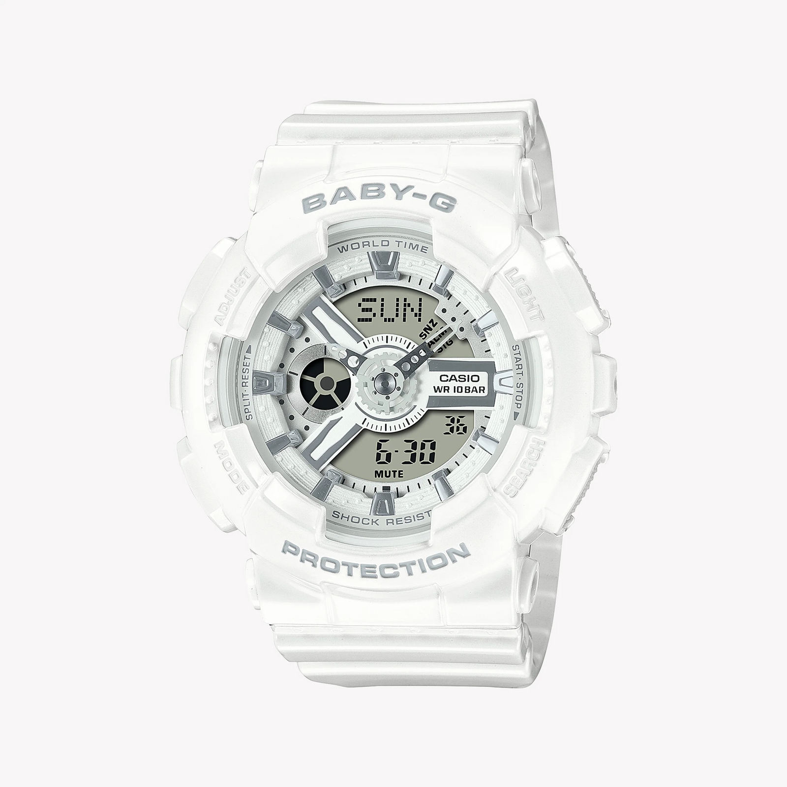 Baby-G Women's White Resin Watch, Sporty Design | Ba-110x-7a3dr by i-watch