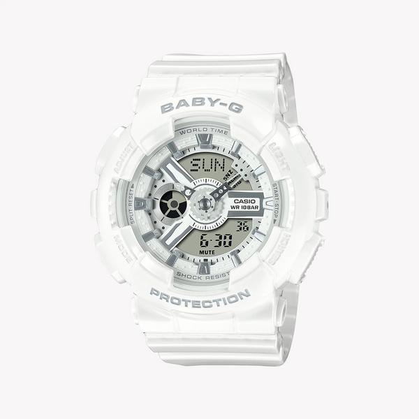 Baby-G Women's White Resin Watch, Sporty Design | Ba-110x-7a3dr by i-watch