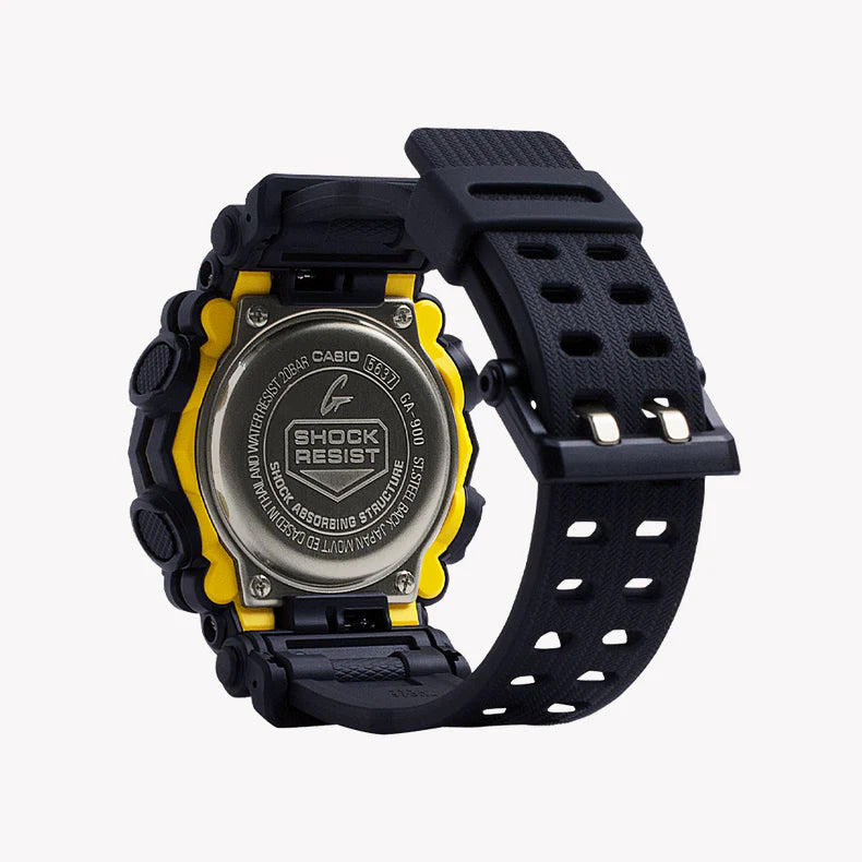 G-Shock Men's Black Resin Watch, 10-Sided Bezel | Ga-900-1adr by i-watch
