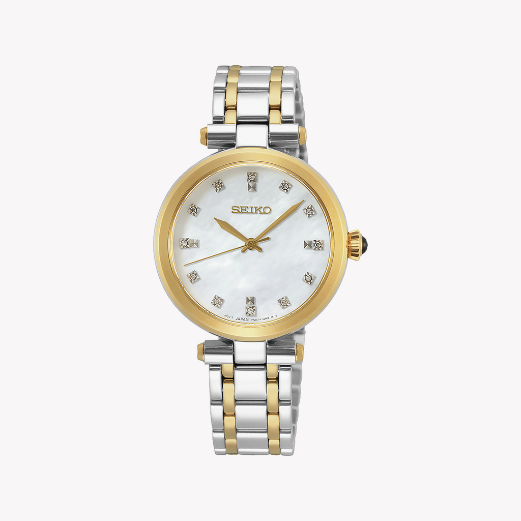 SEIKO SRZ532P1 Men's Watch - Gold Tone, Blue Dial, Quartz-i-Watch