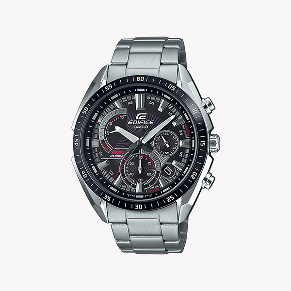 Casio Edifice Efr-570db-1avudf - Bold & Sophisticated Men's Watch With Stainless Steel & Black Dial by i-watch