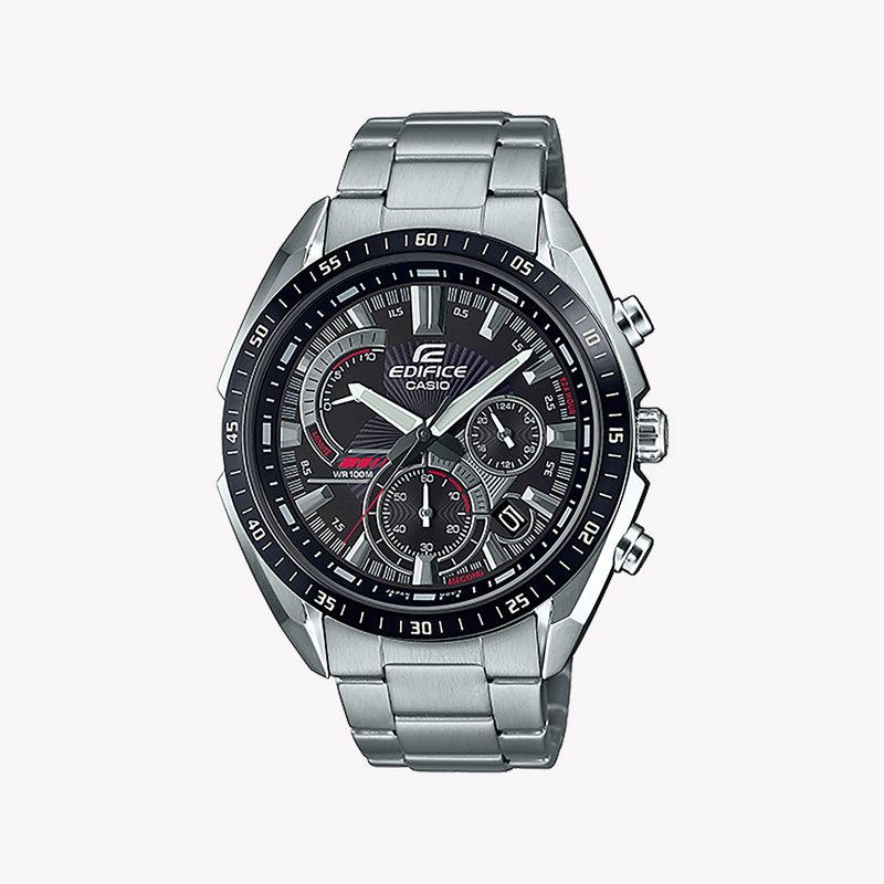Casio Edifice Efr-570db-1avudf - Bold & Sophisticated Men's Watch With Stainless Steel & Black Dial by i-watch