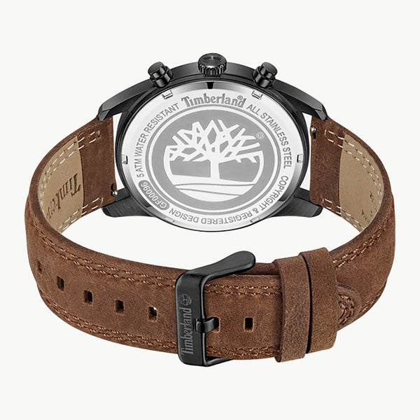 TIMBERLAND TDWGF0009603 BOLD RELIABILITY - MEN'S STYLISH RUGGED WATCH with Black Dial & Brown Leather Band-i-Watch-2