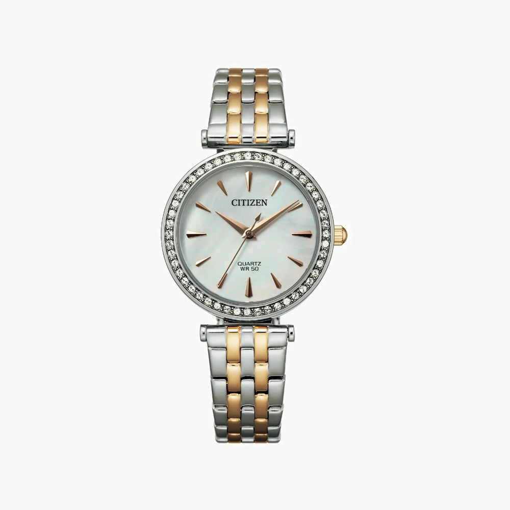 Citizen Women's Silver & Gold Watch, White Dial | Er0216-59d by i-watch