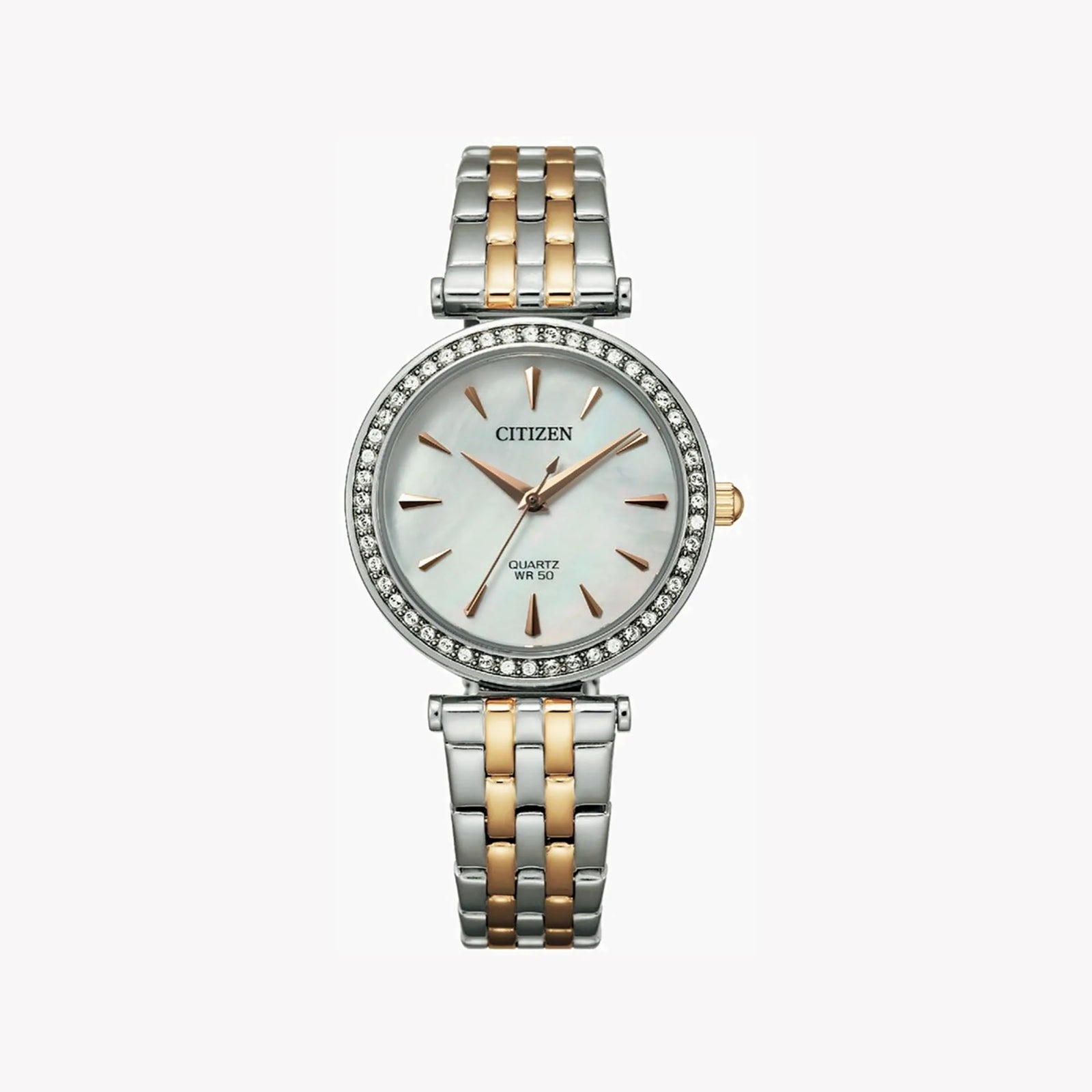 Citizen Women's Silver & Gold Watch, White Dial | Er0216-59d by i-watch