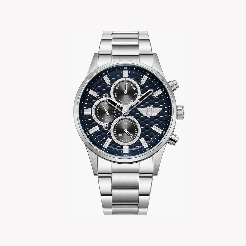 Police Men's Silver Watch, Blue Dial | Pewjk2229405 by i-watch