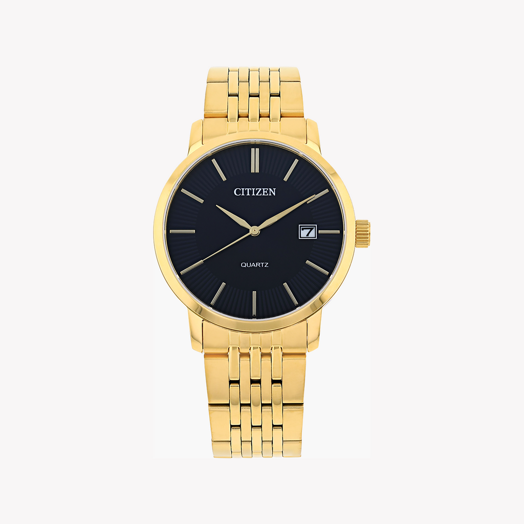 CITIZEN DZ0042-55E - BOLD GOLD STAINLESS STEEL WATCH FOR MEN - STRIKING ELEGANCE & FUNCTIONALITY