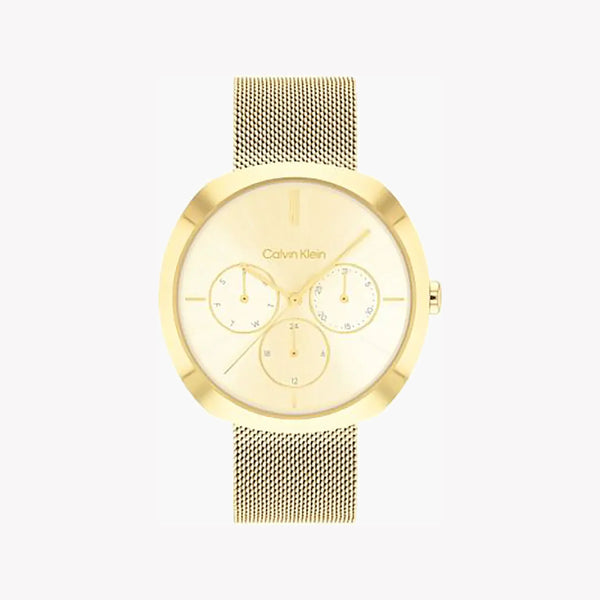 Calvin Klein Men's Gold Stainless Steel Watch, Gold Dial | 25200339 by i-watch