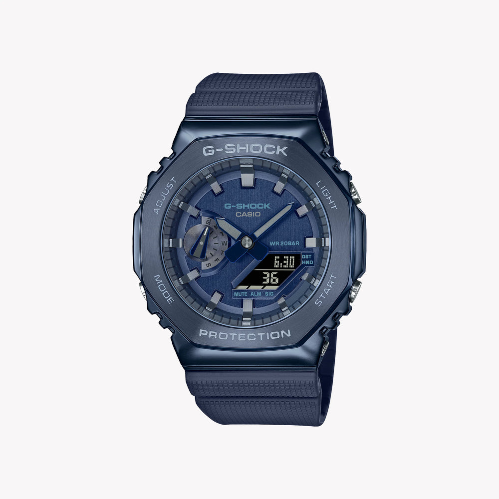 Casio G-Shock Men's Blue Resin & Stainless Steel Watch | Gm-2100n-2aer by i-watch