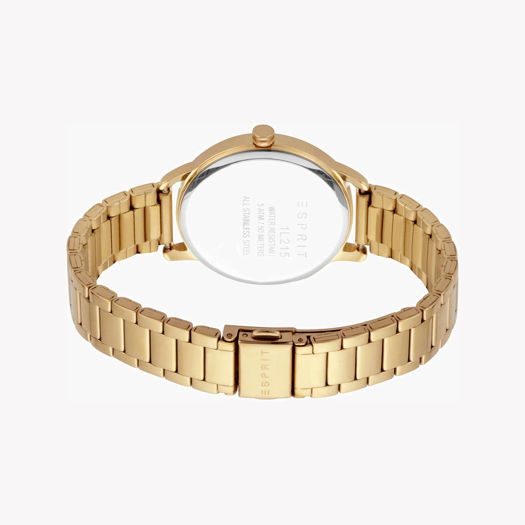 ESPRIT Women's Watch with Gold Stainless Steel Case and Gold Stainless Steel Band-i-Watch-3