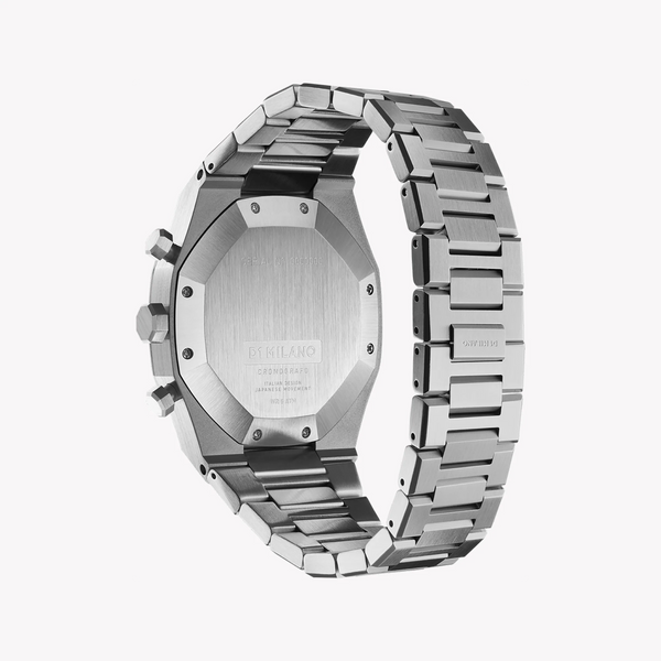 D1 MILANO Men's Silver Stainless Steel, Dark Blue Dial | D1-CHBJ09 by i-watch