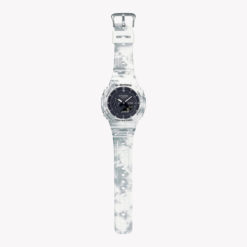 Casio G-Shock Gae-2100gc-7adr - Adventure Awaits Men's Watch With White Resin Band & Digital Dial by i-watch