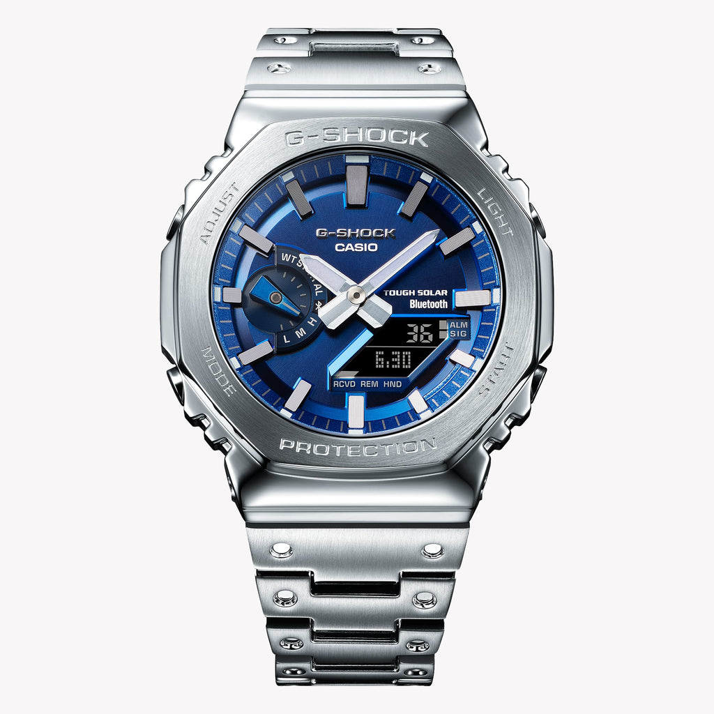 CASIO GM-B2100AD-2AER OAK DYNAMIX - ADVENTURE-READY MEN'S WATCH with Blue Dial & Stainless Steel Band-i-Watch-5