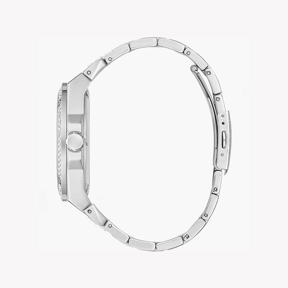 Guess Unisex Silver Stainless Steel Watch, Clear Dial | Gw0323g1 by i-watch