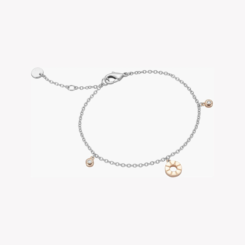 ESPRIT Women's Watch with Silver Stainless Steel Case and Silver & Rose Gold Stainless Steel Band-i-Watch-5