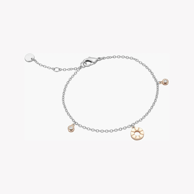 Esprit Women's Silver & Rose Gold Watch, White Dial | Es1l103m0035 by i-watch