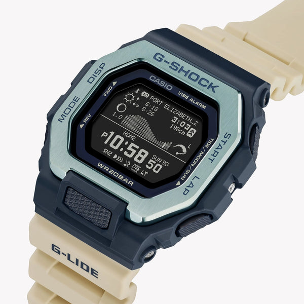 Gbx-100tt-2dr G-Shock - Adventure-Ready Men's Watch With Blue Case & White Band by i-watch