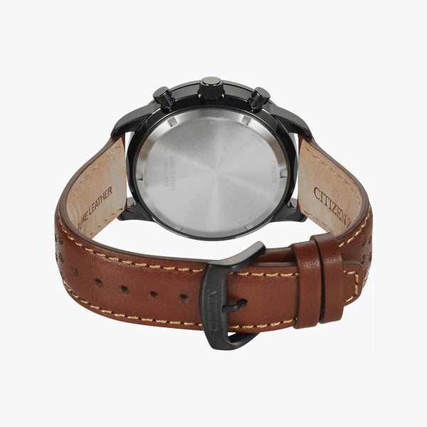Citizen Men's Black Leather Watch, Stainless Steel | Ca4505-12e by i-watch