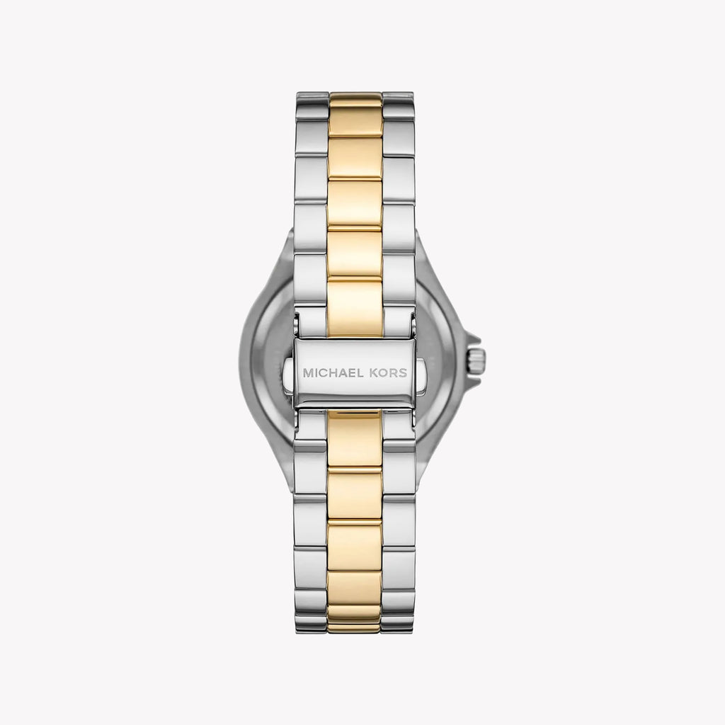 MICHAEL KORS MK6988 - ELEGANT TIMEPIECE FOR MODERN WOMEN with Silver-Gold Band & Striking Gold Dial-i-Watch-3