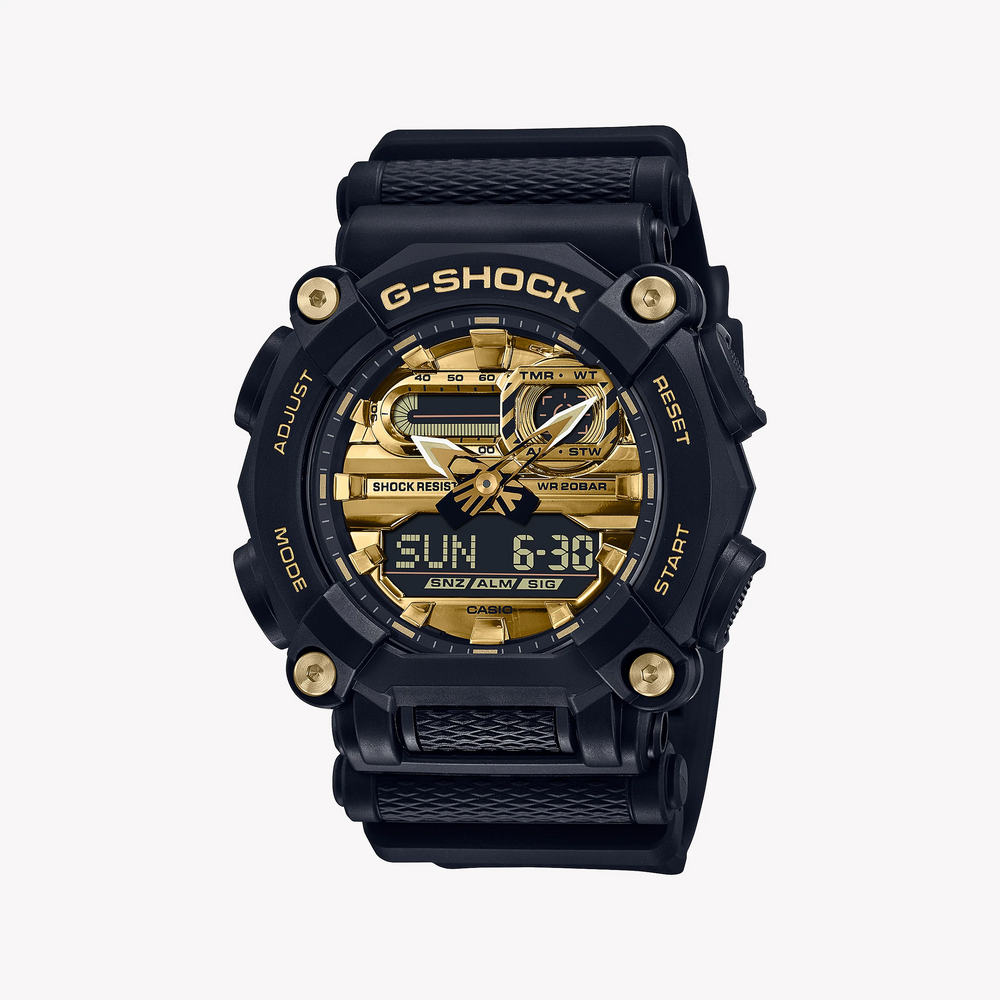 G-Shock Men's Black Resin, Gold Dial | Ga-900ag-1adr by i-watch