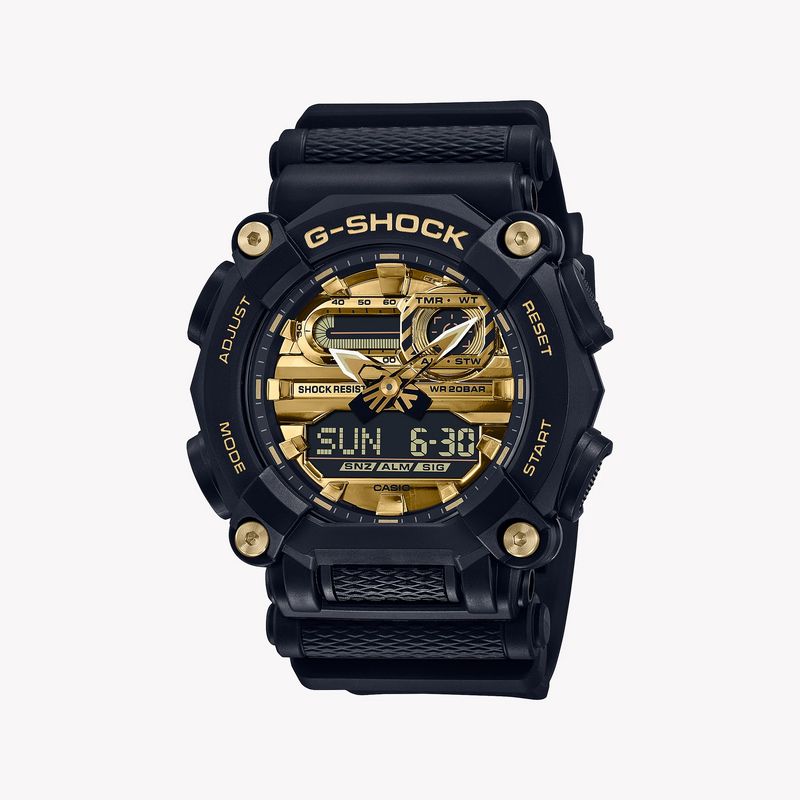 G-Shock Men's Black Resin, Gold Dial | Ga-900ag-1adr by i-watch
